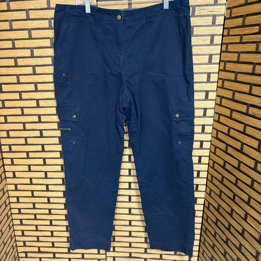 Lauren Ralph‎ Lauren Navy Cargo Pants Size 16